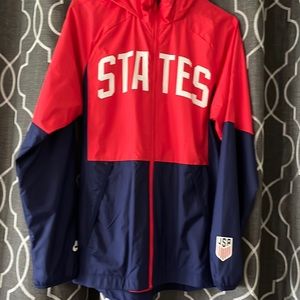 Nike red and Blue States Windbreaker Small Mens